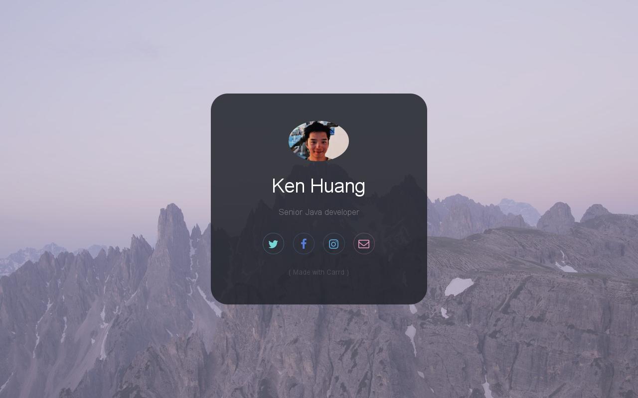 Carrd profile picture for @ken